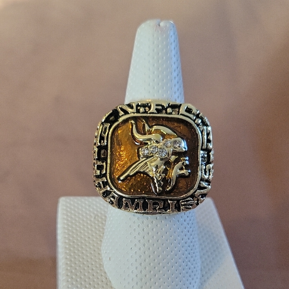 Gold and Black Viking Champions Ring